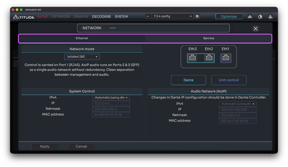 Modify Network Settings