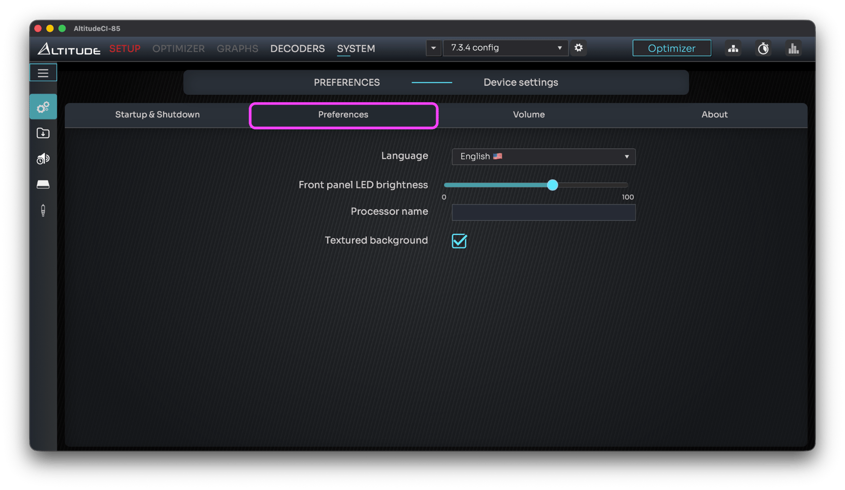 User Preferences